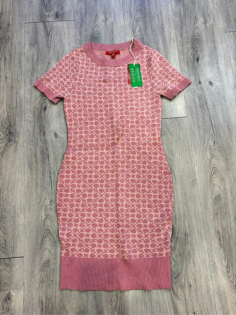 Guess Mini Dress Pink & Tan Small NWT